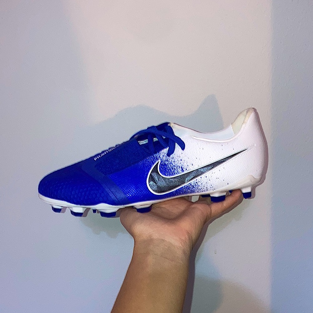 Nike Jr. Phantom Venom Elite FG Big Kids' Firm-Ground Soccer Cleat Blue/White